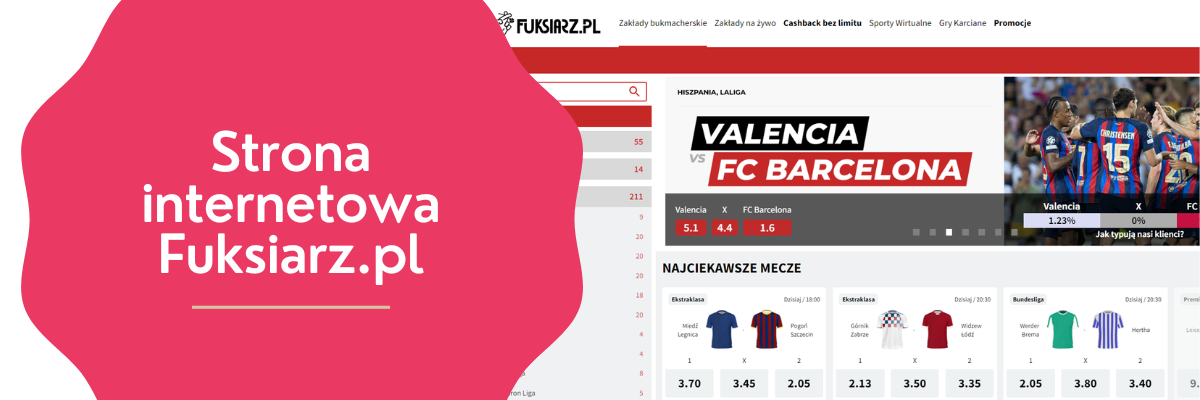 Strona internetowa Fuksiarz.pl